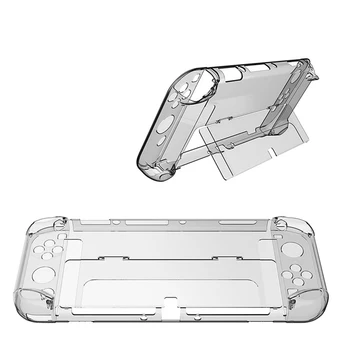 Защитен Калъф за Nintendo Switch OLED Кристално Прозрачен КОМПЮТЪР Игрова Конзола устойчив на удари устойчив на удари Защита от пръстови отпечатъци Sh