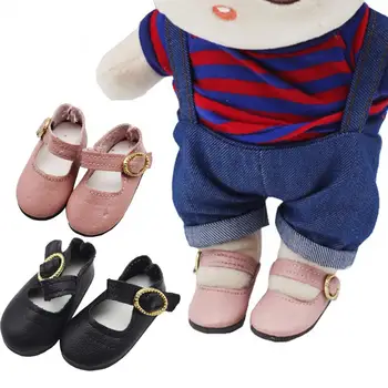 1 Чифт куклено обувки с Регулируема Катарама, Сладък Носене Аксесоар и Стилна Рокля за Кукла, 15 см, Памучен Мини-обувки Idol, Ботуши
