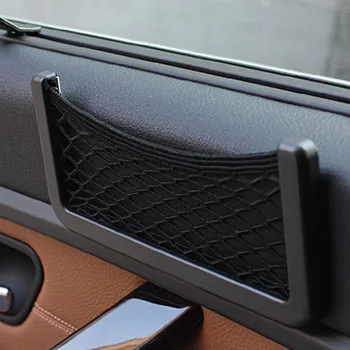 Автомобилна mesh bag чанта за съхранение на скоростната стикер за SsangYong Actyon Turismo Rodius Rexton Korando За KIA RIO ceed е За VW Golf Skoda Fabia