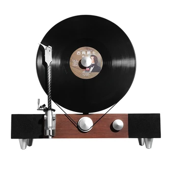 Винил плейър Дървени Орнаменти Хол CD Треска Филм Ретро Старомоден инструмент е стар фонограф