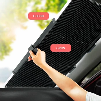 Обновете сенника на предното стъкло, Автоматичен Сгъваем Удължител, сенника на Прозореца на колата, Защита от слънцето, Запазва Прохладата на вашия автомобил