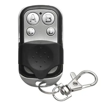 Метален четырехкнопочный електрически ключ от гаражни врати Универсален контрол на достъпа алармени системи двойка копие безжично дистанционно управление ключ