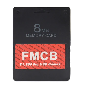 FMCB V1.966 Карта Памет Безплатна Програма Карти, Игри Адаптер за Playstation-1 2 Конзола на USB HDD на Ретро Видео Слот Карта
