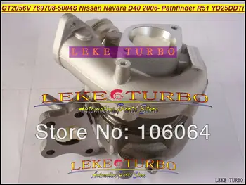 GT2056V 769708-5004 S 769708 14411-EC00C Turbo Турбокомпресор за NISSAN Navara D40 2006 - Pathfinder R51 YD25 YD25DDTi 2.5 L 171 с. л.