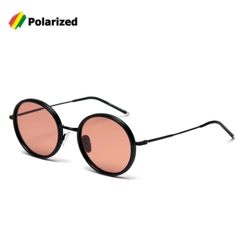JackJad 2020 Модни Реколта Кръгли Поляризирани Слънчеви Очила Метална Кръг От Дамски Маркови Дизайнерски Слънчеви Очила Oculos De Sol S32019