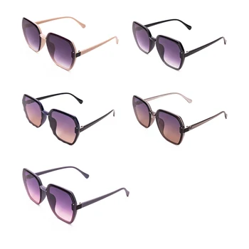 Слънчеви очила рамка от метал начина дизайнер на марката 2021 кръг за на открито