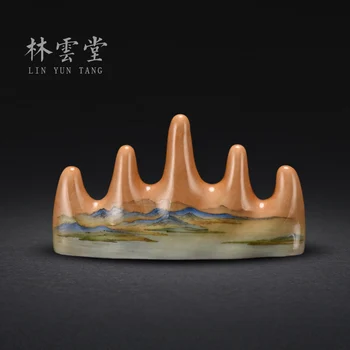 дали Цзян Шаньту емайл маркерная дръжка планински цзиндэчжэнь керамика, ръчно кабинет украсяване на предмети от интериора