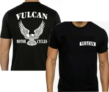 Мотоциклетът Двустранно Черна Тениска Вулкан Nomad Voyager Орел (FB) 2019, Модерен Мъжки Дизайн, Безплатна Доставка, Летни Готини Тениски