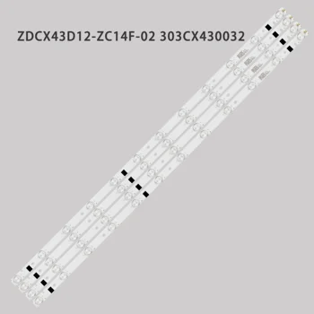 Светодиодна лента с подсветка за BBK 43LEX5009/FT2C ZDCX43D12-ZC14F-02 LC430DUY-SHA1 LC430DUY LE-4329 43LEX5009 43LEX5038