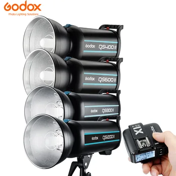 Godox QS400II 400WS/QS600II 600WS/ QS800II 800WS/QS1200II 1200WS + X1T 2,4 G безжичен предавател Студийная стробоскопическая светкавица