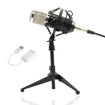 Професионален Микрофон Звукозаписывающий Микрофон BM-800 bm800 с Амортизатором за Излъчване Braodcasting Пеене