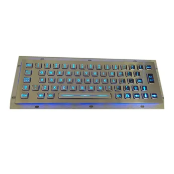 Стандартна жични клавиатура метал павилион клавиатура с подсветка промишлена без тракбол