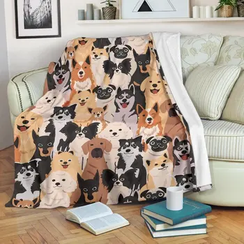 Одеало за кучета - Одеало за кучета - Флисовое Одеяло за кучета - Одеало за възрастни кучета - Детско одеяло за кучета