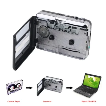 Касетофон Конвертор касетофон в MP3 Заснемане на Аудио Музикален плеър Конвертиране на касети за касетофон в PC компютър през USB