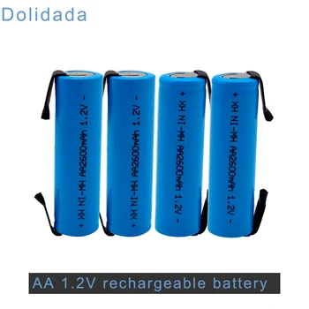 Нов оригинален AA 1.2 2600 mah акумулаторна батерия AA Ni MH 2600 mah батерия за DIY електрическа самобръсначка четка за зъби играчка батерия