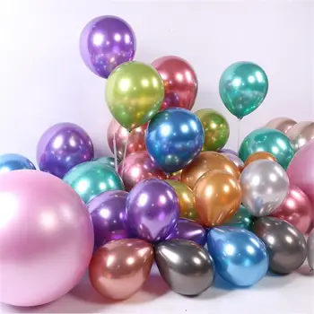 Метални Латексови Балони, Рожден Ден, Сватба, Цветна Гумена Декор Балон Детски Играчки Топки Придават Атмосфера Вечерни Аксесоари