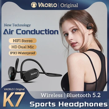 Оригинални Слушалки VAORLO Air Conduction Bluetooth 5.2 ENC С Шумопотискане Безжични Слушалки С HD Двоен Микрофон Спортни Слушалки