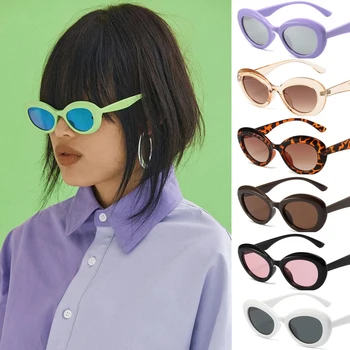 Малки Правоъгълни Слънчеви Очила Дамски Овални Реколта Маркови Дизайнерски Квадратни Слънчеви Очила За Жени Нюанси Дамски слънчеви Очила С Антирефлексно покритие