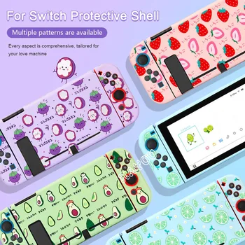 За Nintendo Switch Защитен Калъф Fruit Series Мека Обвивка от TPU, Разделени Обвивка, с Пълно Покритие за Аксесоари Switch, Кожа