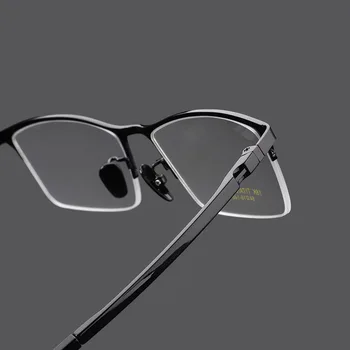Титановая Рамки За Очила, Мъжки Vintage слънчеви Очила с Половин Рамки, Прозрачни Рамки за Очила за Мъже, Оптични Рамки За Очила, Очила, слънчеви Очила, Очила
