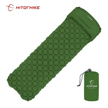 Hitorhike иновативен спален мат бързо заполняющийся въздушна възглавница тампон за къмпинг надуваем матрак с възглавница спасителна възглавница 550 грама