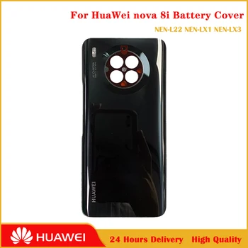 Стъклена Делото За Huawei Nova 8и Задния Капак на Отделението за батерията на Задния Панел на Вратата Корпус на Корпуса на резервни Части За Ремонт на
