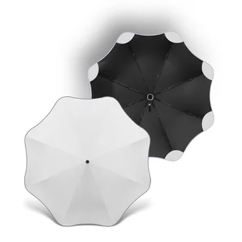 Кръгла ъглова полноавтоматический чадър сгъваем чадър от слънцето женски чадър и слънцезащитен крем анти-ултравиолетово чадър чадър