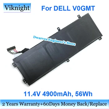 Истински Батерия V0GMT 0NCC3D TJDRR 11,4 V, 56Wh за лаптоп Dell Vostro 15 7500 Батерии за лаптоп 4900 mah 3 клетки