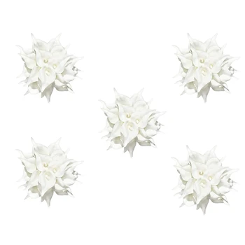 100 Броя Изкуствени Бели Цветя, лилии Кала, с Меки латексными Материали За Декориране на Дома и Кухня
