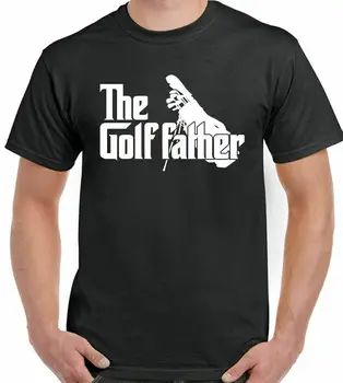 Тениска за голф The Father Мъжки Забавен Рожден Ден на Бащите Играч на Голф Golfather