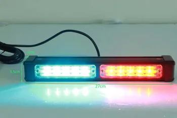 27 см 10 led * 4 Watt Led автомобилни аварийните светлини, стробоскопическая сигнална лампа, бар лампа с група за полицейската линейка, пожарна аларма, водоустойчив